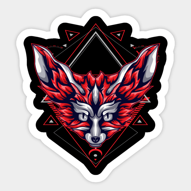 fox lover Sticker by SHINIGAMII